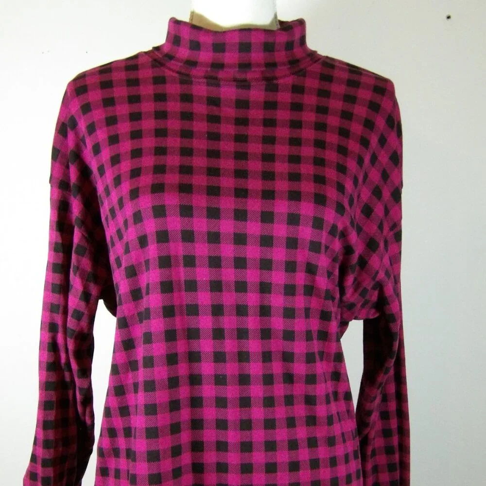 Women's Turtleneck Top & Matching Vest Size 1W Vintage Susan Bristol - Picture 4 of 5